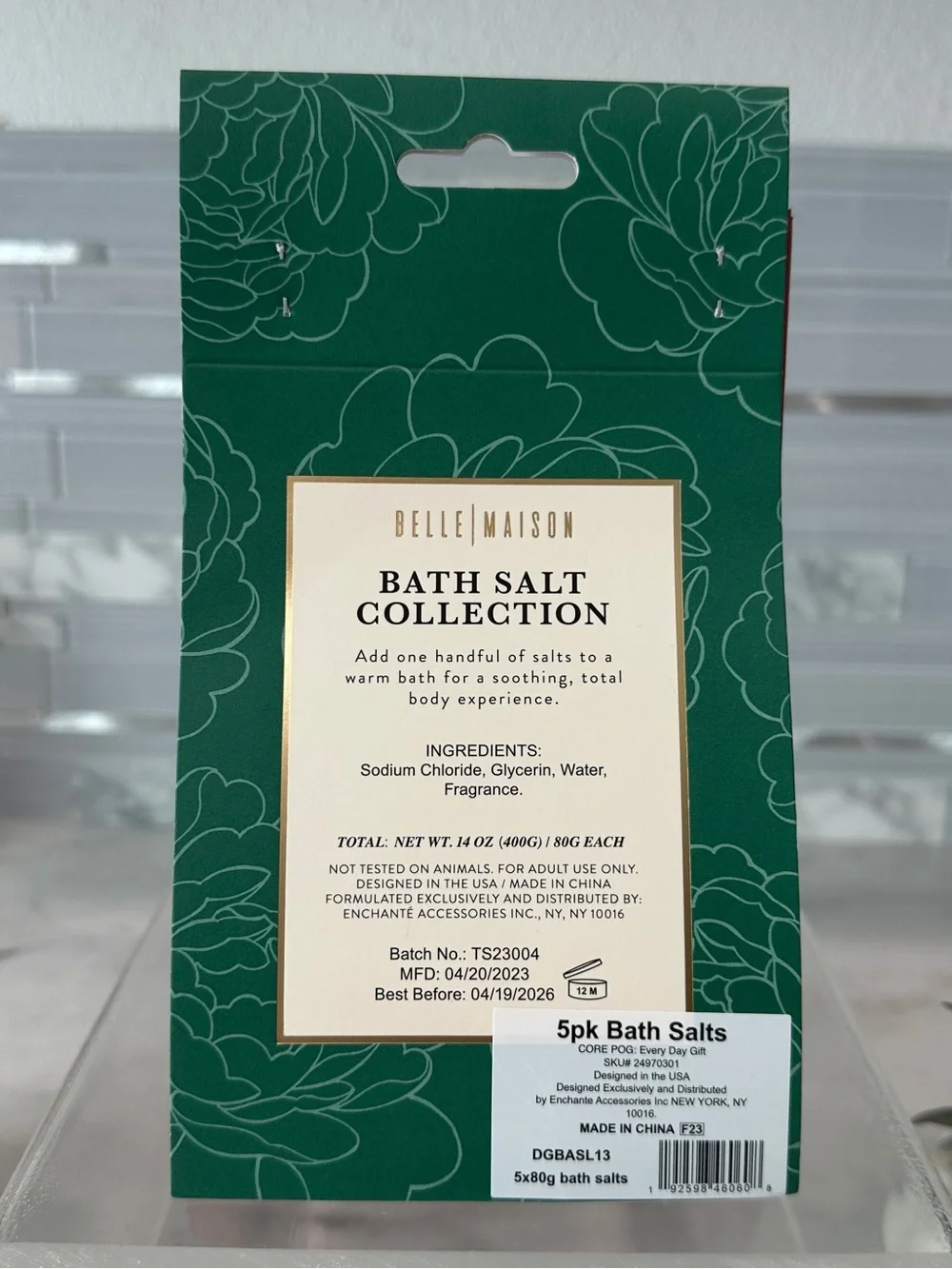 Belle Maison Bath Salts Collection 5-Pack – New